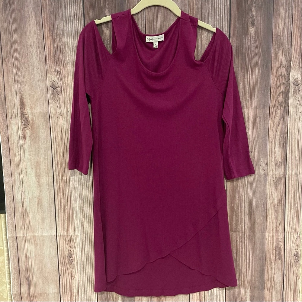 Neiman Marcus Cold Shoulder Top